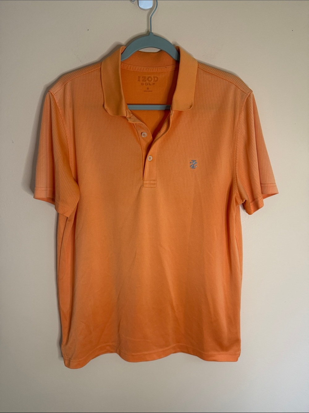 Izod Men's Orange Polo with Embroidered Logo